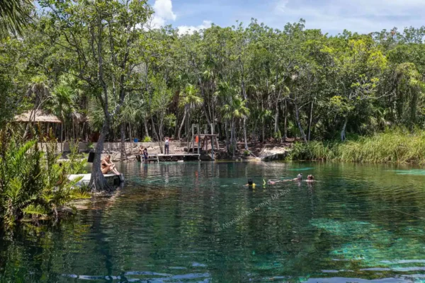 excursion privée Kaan Luum et cénote en Riviera Maya
