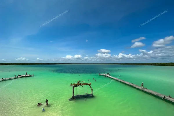 excursion privée Kaan Luum et cénote en Riviera Maya