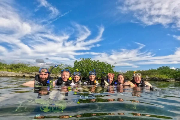 excursion privée Yal Ku et cénote en Riviera Maya